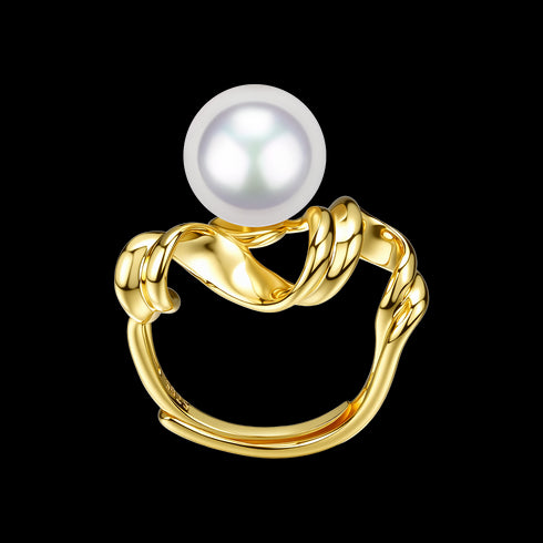 9-10mm Freshwater Pearl Yuna Ring